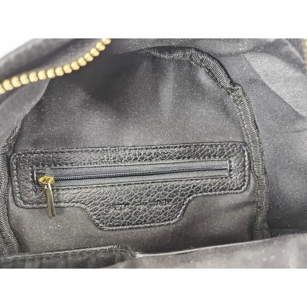 PETA & JAIN ZOE MINI BACKPACK – BLACK – VEGAN LEATHER – GOLD HARDWARE